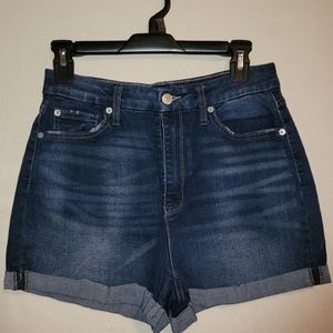 No Boundaries,  blue jean shorts